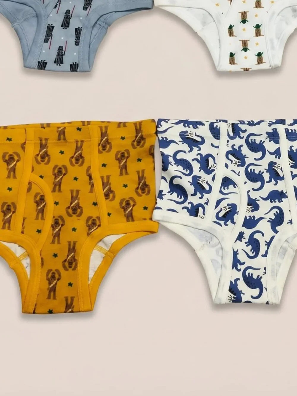 Animal 2  Size M - Boys Star Wars Dinosaur Briefs Underwear Cotton Comfort Pack